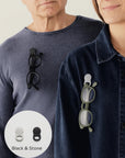 SPEX - Set 2, Glasses Clip, Black / Stone