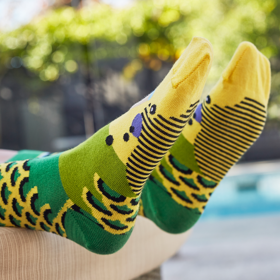 Green Budgie - 100% Aussie Socks
